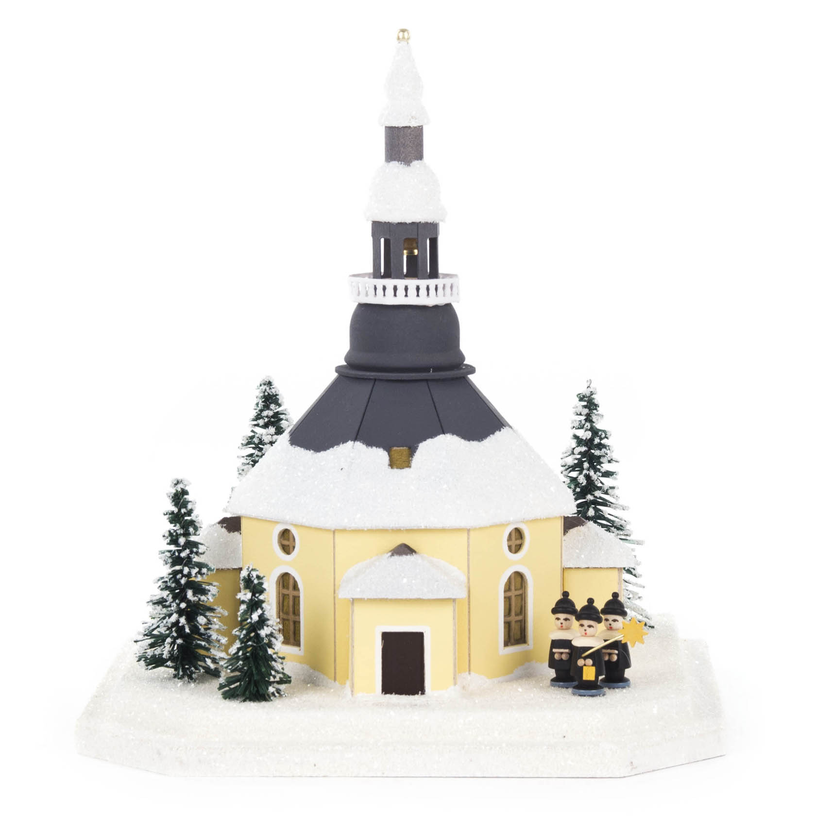 Lichterhaus Seiffener Kirche, klein elektr. Beleuchtung