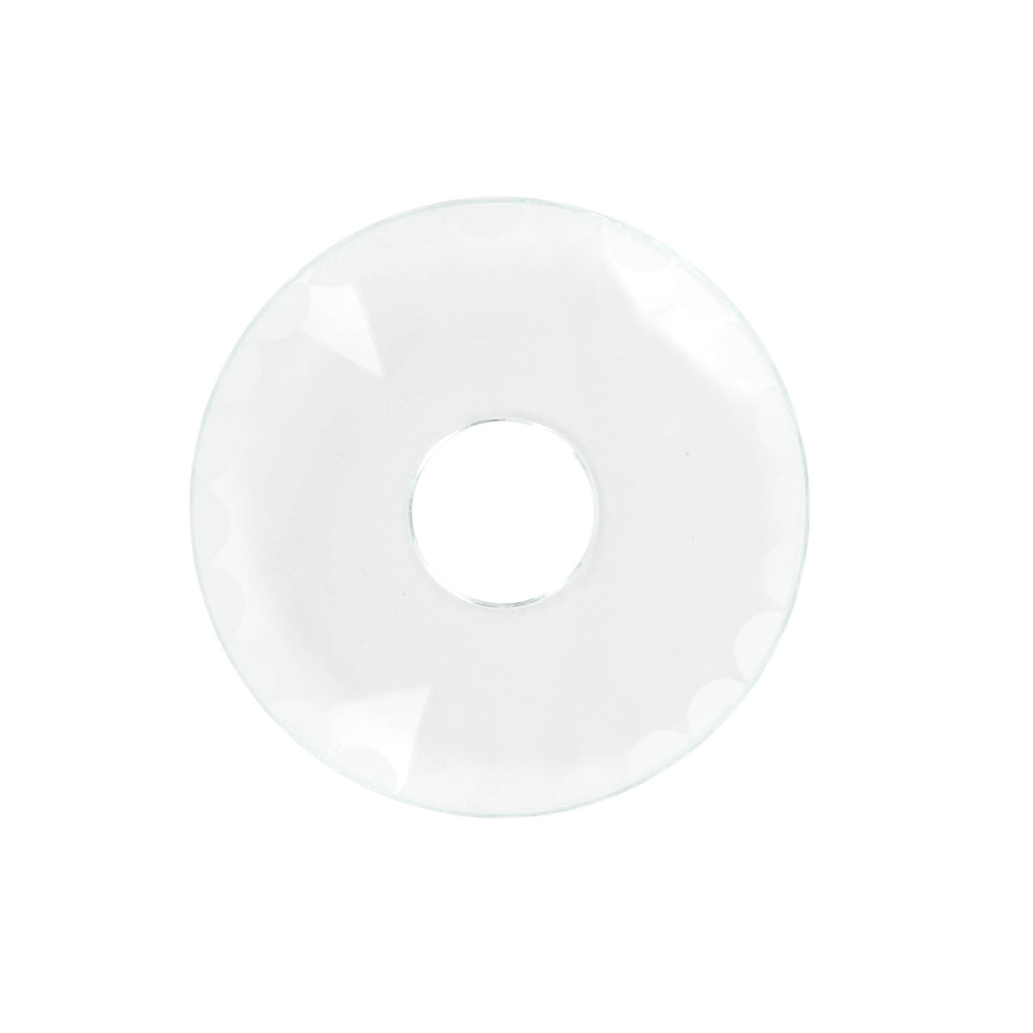 Transparente Lichtmanschette mit 15mm Loch in der Mitte und einem Durchmesser von 52mm. im Dregeno Online Shop günstig kaufen