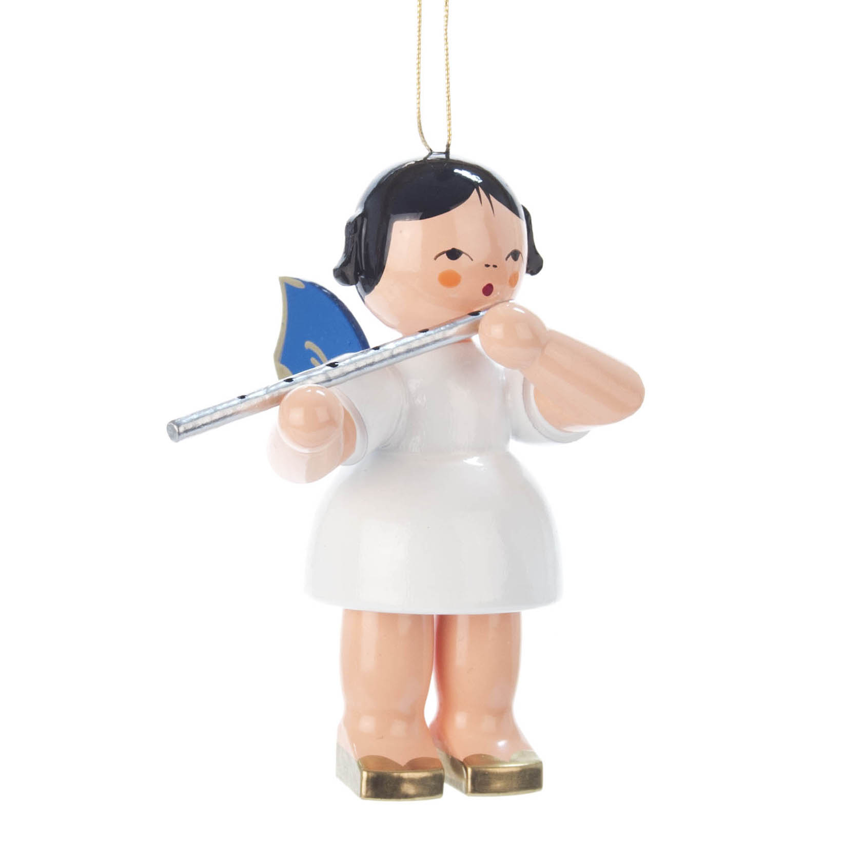 Behang Engel mit Querflöte, groß, blaue Flügel im Dregeno Online Shop günstig kaufen