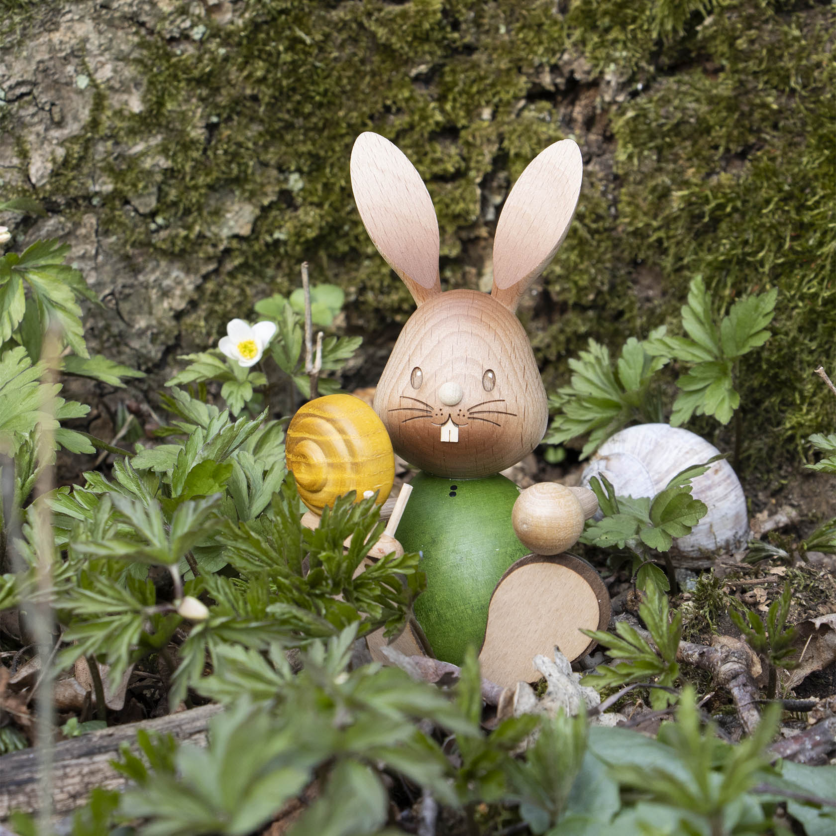 Hase "Stupsi" mit Schnecke